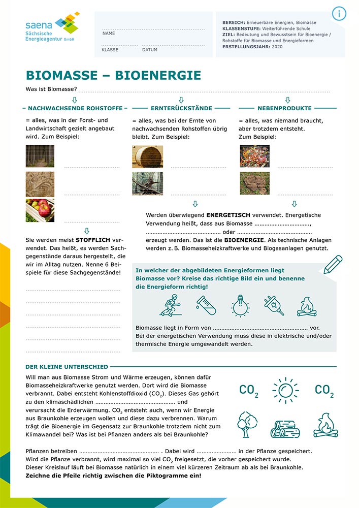 Screenshot Arbeitsblatt Biomasse